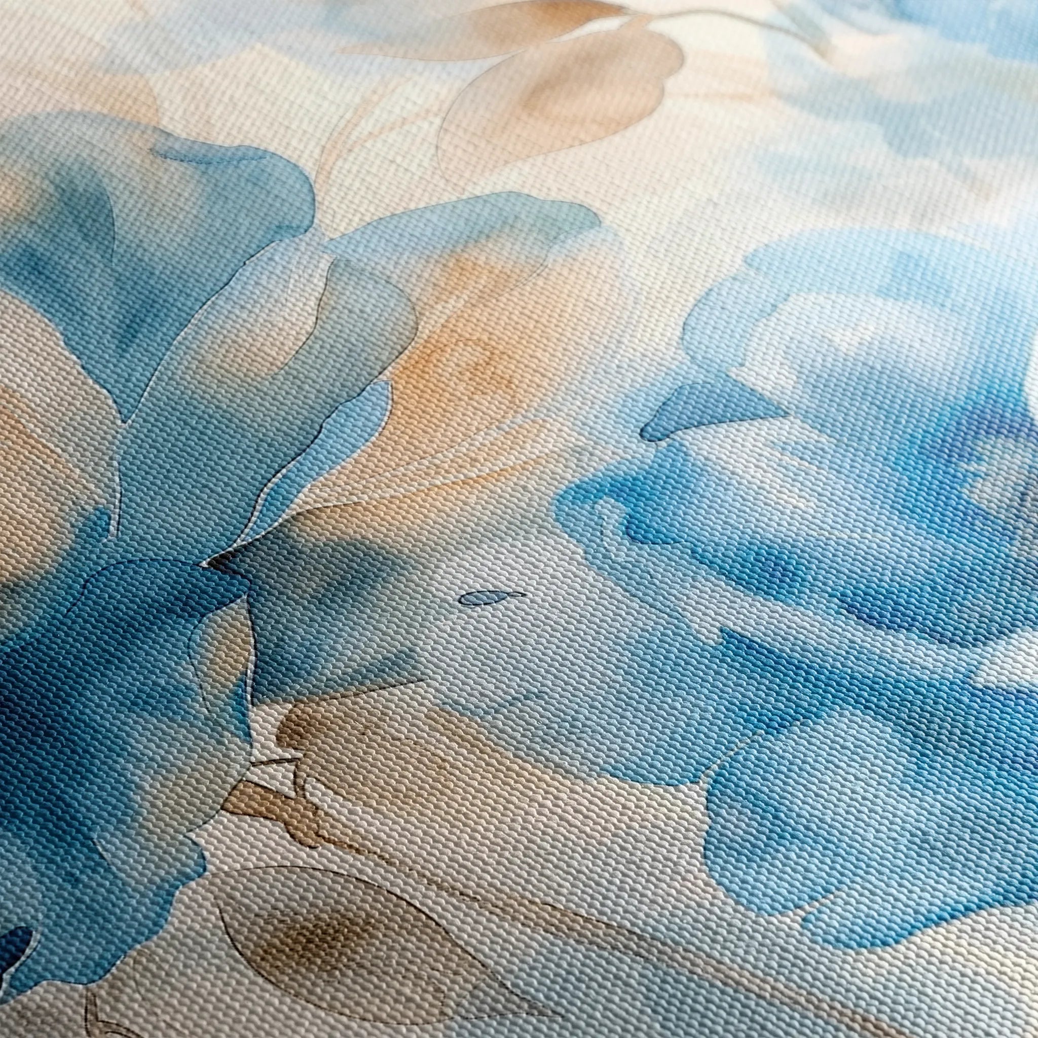 Floral 079 Canvas Art 18" x 24" / 45 x 60 cm / Black