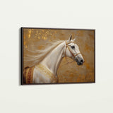 Horses 079 Canvas Art 18" x 24" / 45 x 60 cm / Black