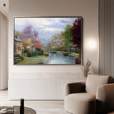 Landscape 079 Canvas Art 18" x 24" / 45 x 60 cm / Black