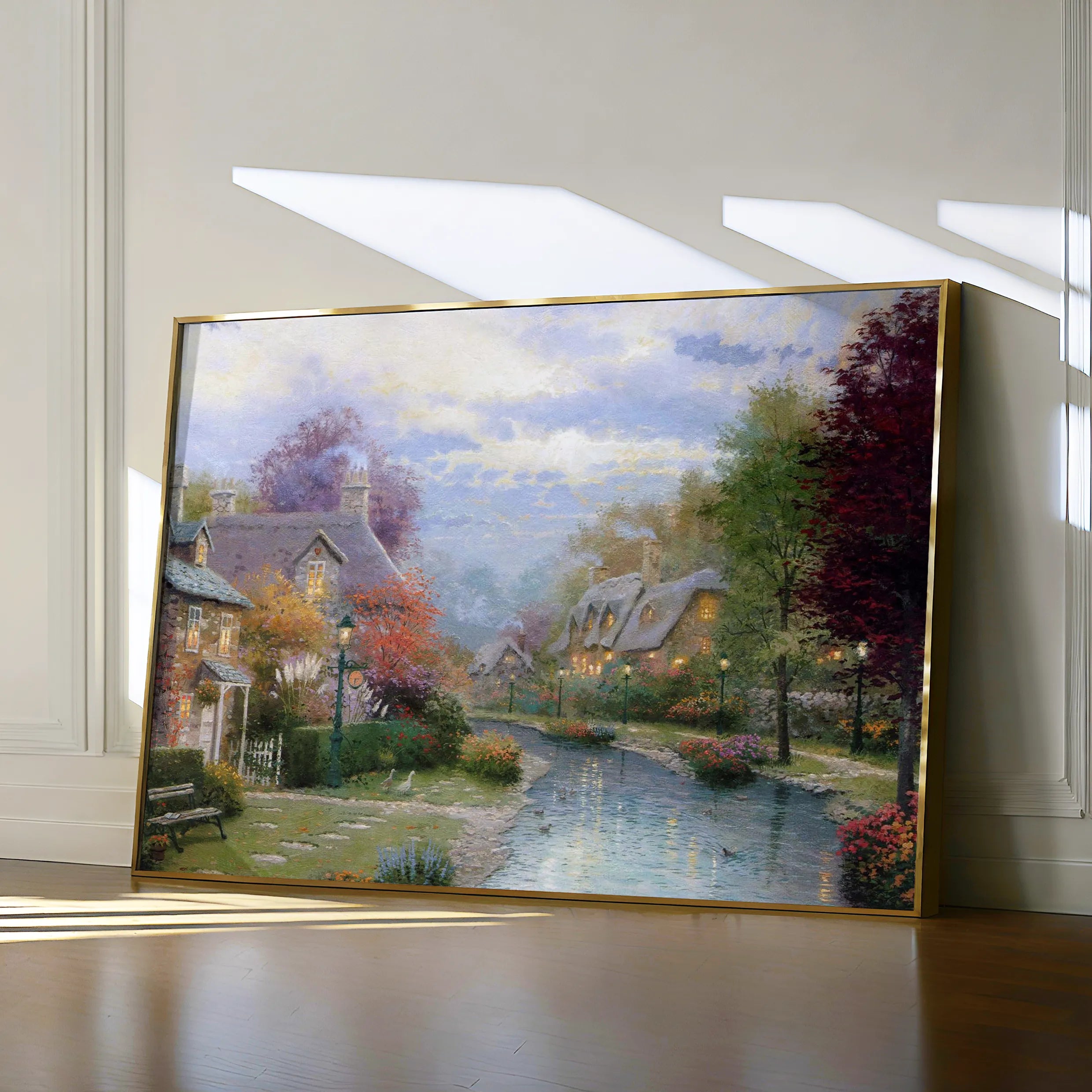 Landscape 079 Canvas Art 18" x 24" / 45 x 60 cm / Black