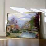 Landscape 079 Canvas Art 60 x 40 cm / Black