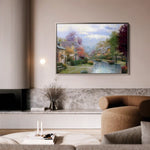 Landscape 079 Canvas Art 60 x 40 cm / Black