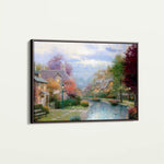 Landscape 079 Canvas Art 60 x 40 cm / Black