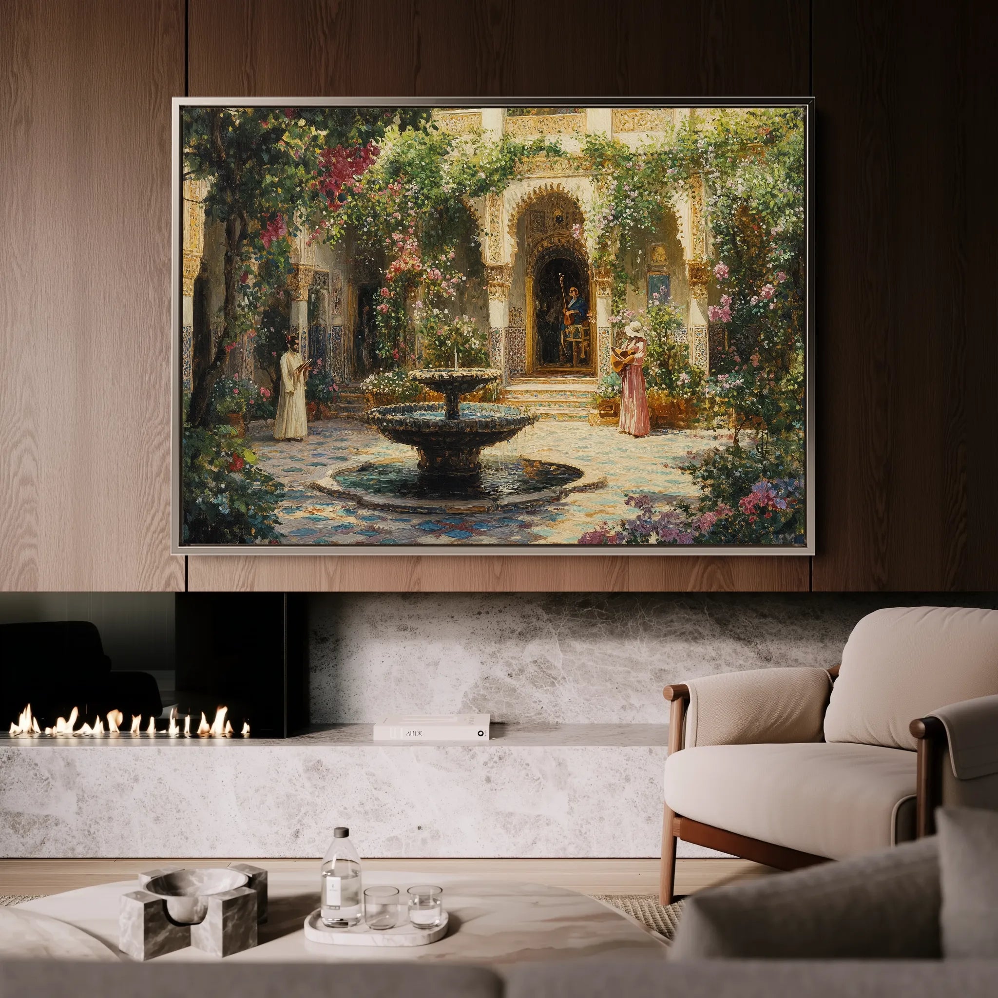 Orientalist 079 Canvas Art 18" x 24" / 45 x 60 cm / Black