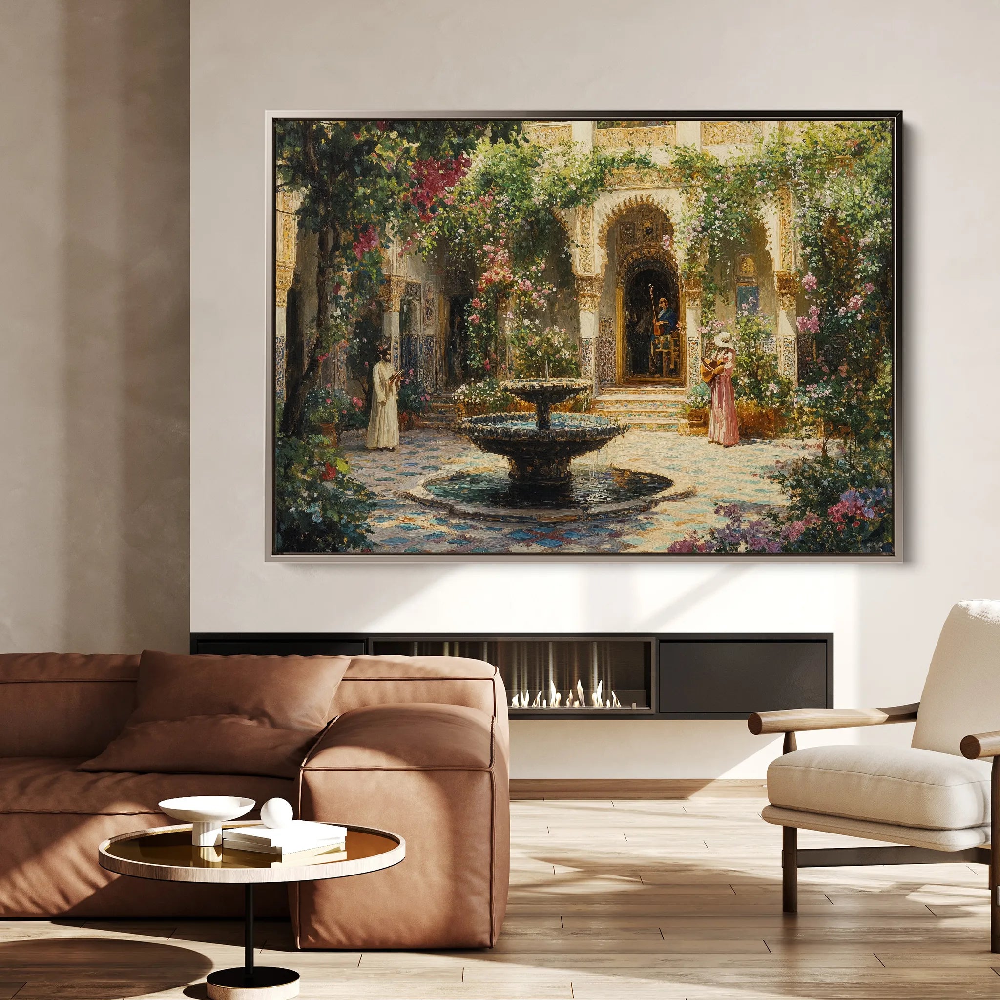 Orientalist 079 Canvas Art 18" x 24" / 45 x 60 cm / Black