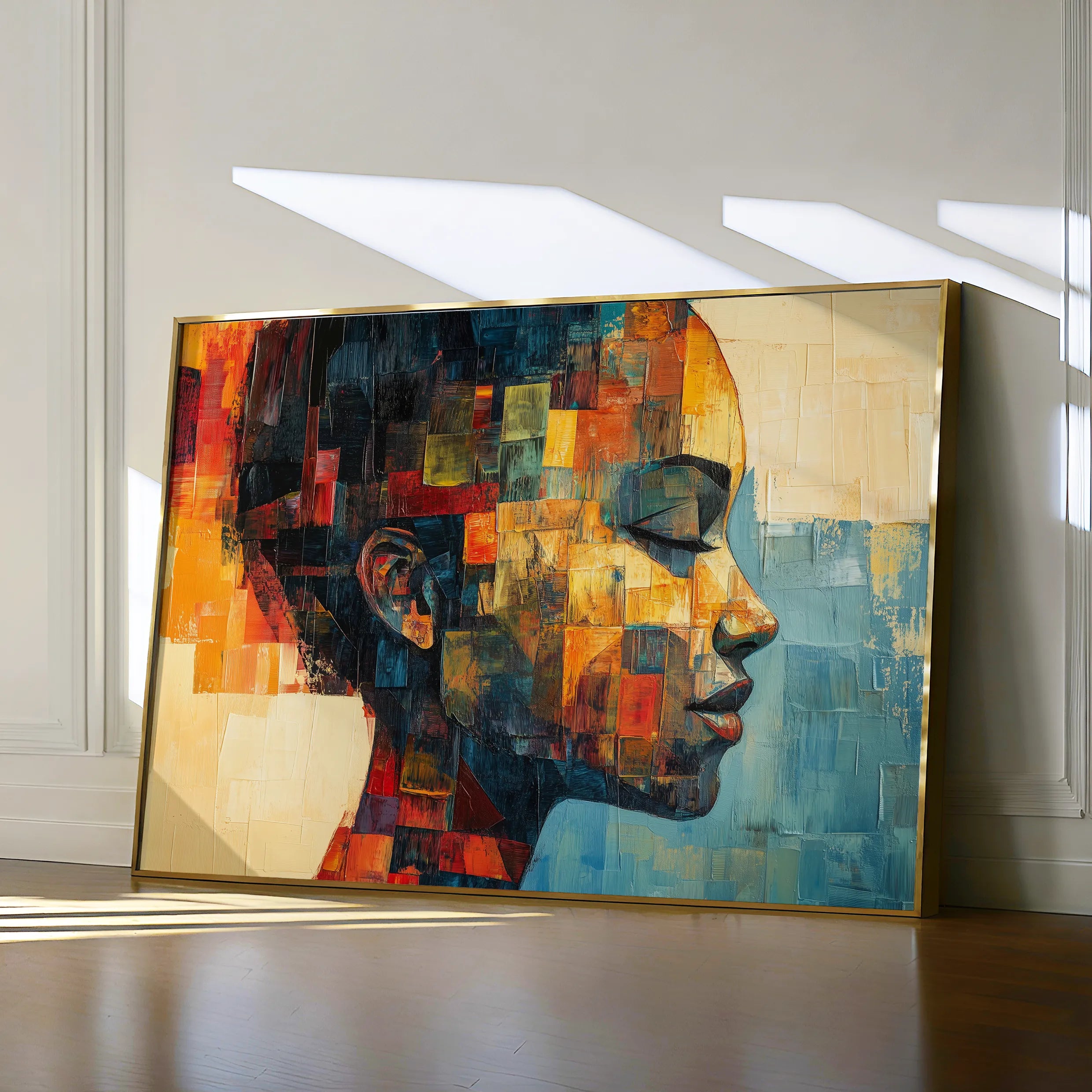 Portrait 079 Canvas Art 18" x 24" / 45 x 60 cm / Black