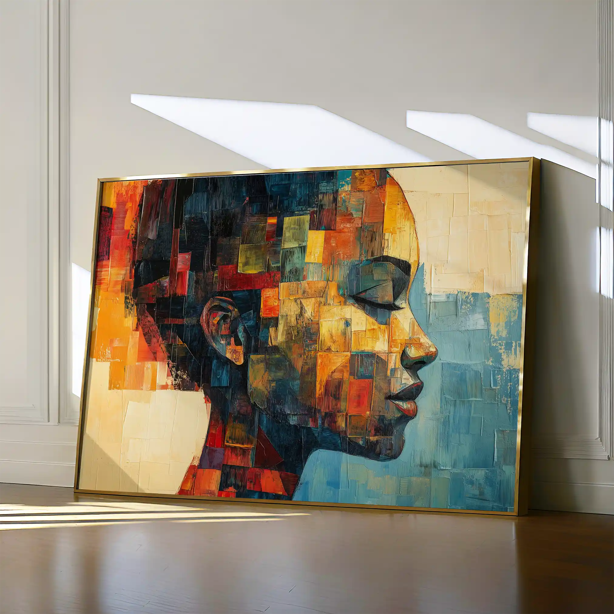 Portrait 079 Canvas Art 60 x 40 cm / Black
