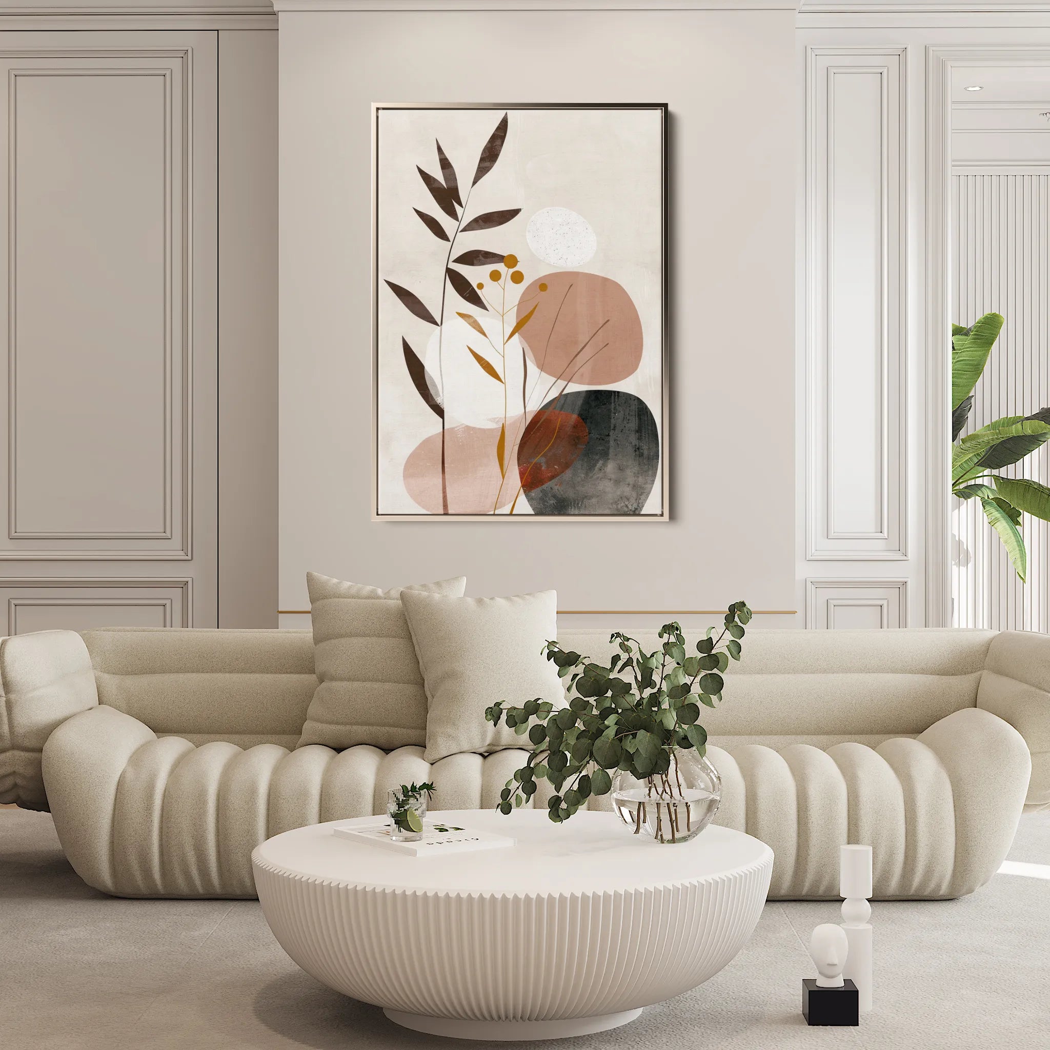 Boho 080 Canvas Art 18" x 24" / 45 x 60 cm / Black