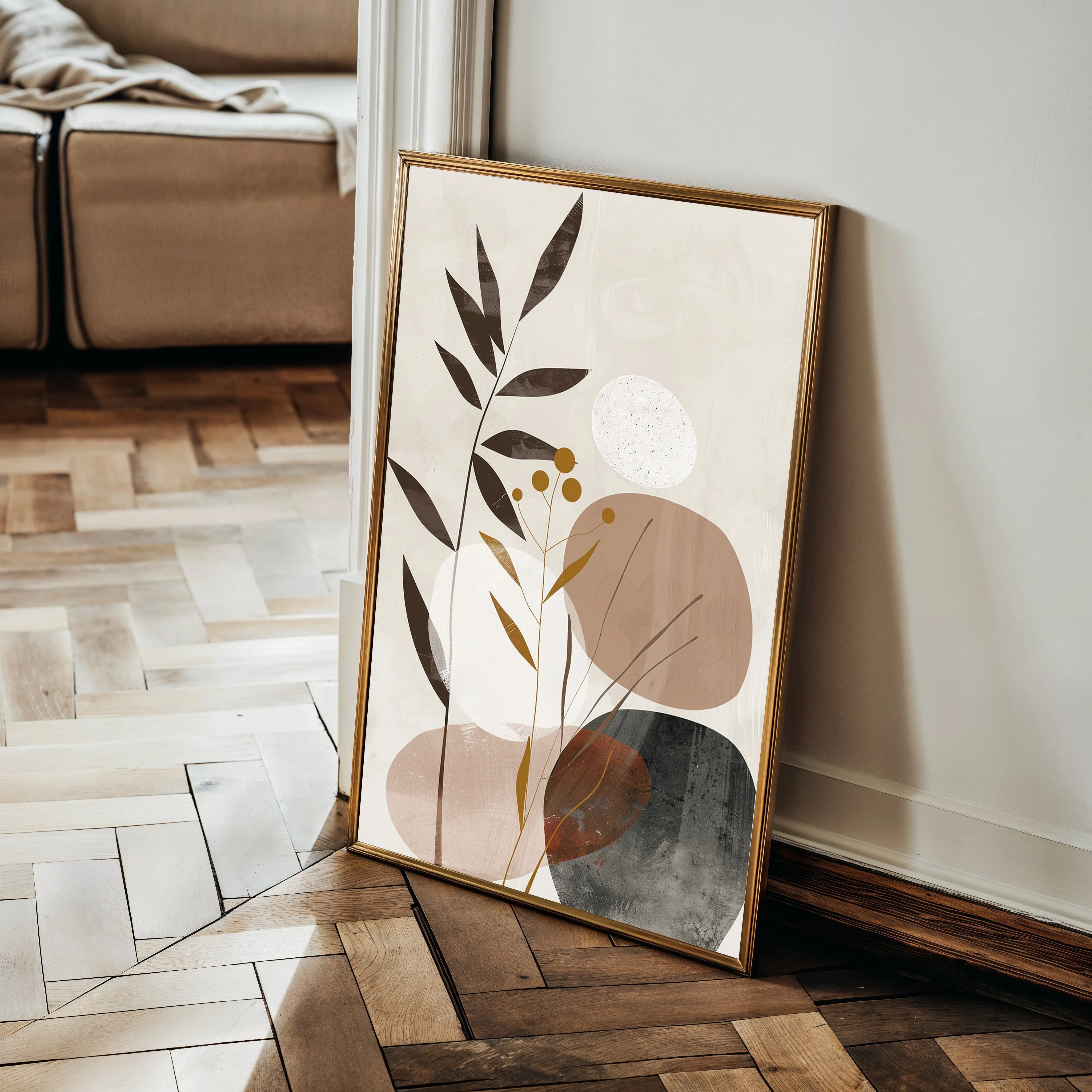Boho 080 Canvas Art 18" x 24" / 45 x 60 cm / Black