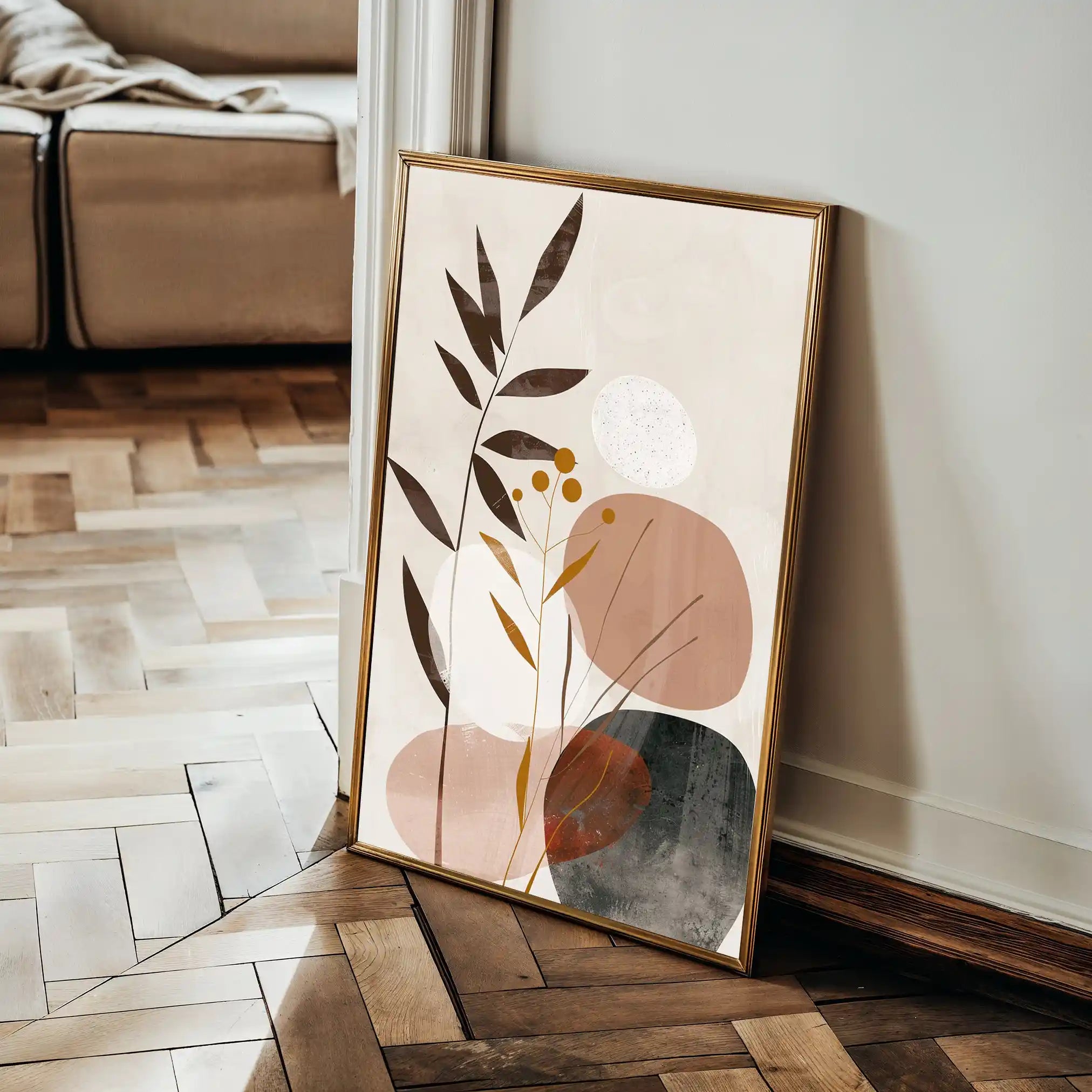 Boho 080 Canvas Art 60 x 40 cm / Black
