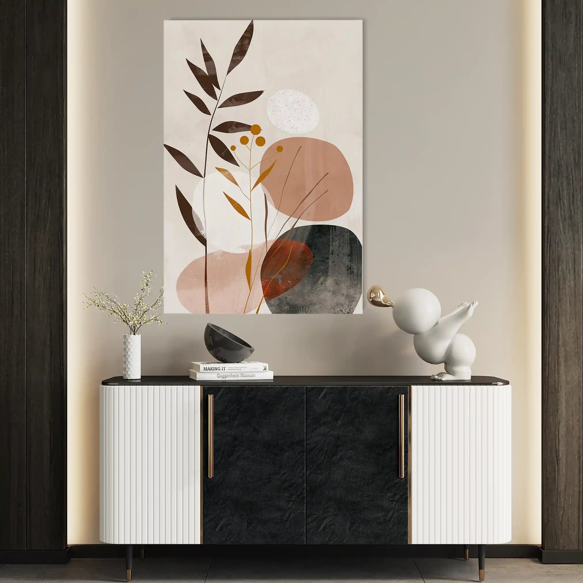 Boho 080 Canvas Art 60 x 40 cm / Black