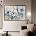 Floral 080 Canvas Art 18" x 24" / 45 x 60 cm / Black