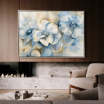 Floral 080 Canvas Art 18" x 24" / 45 x 60 cm / Black