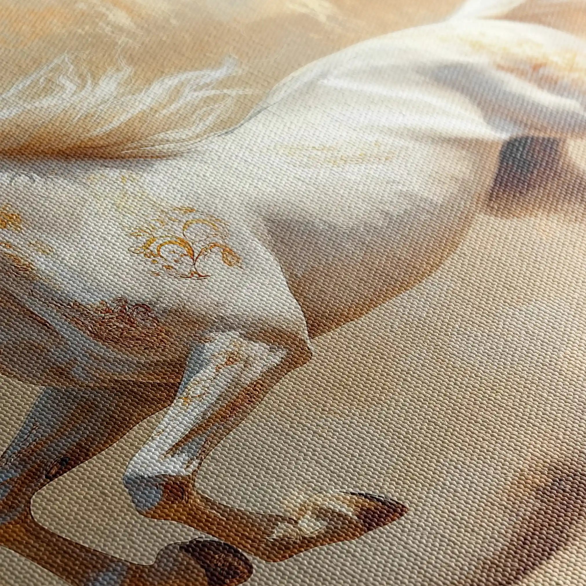 Horses 080 Canvas Art 60 x 40 cm / Black