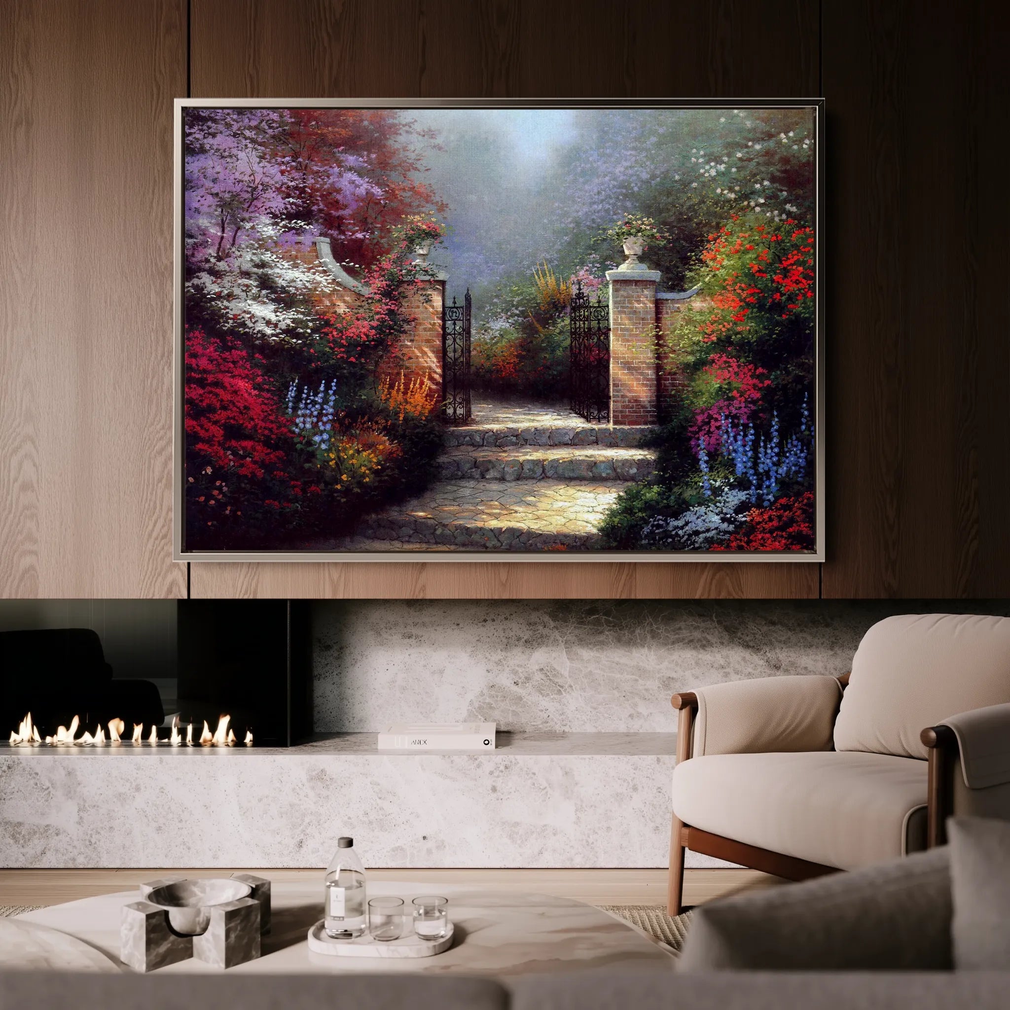 Landscape 080 Canvas Art 18" x 24" / 45 x 60 cm / Black
