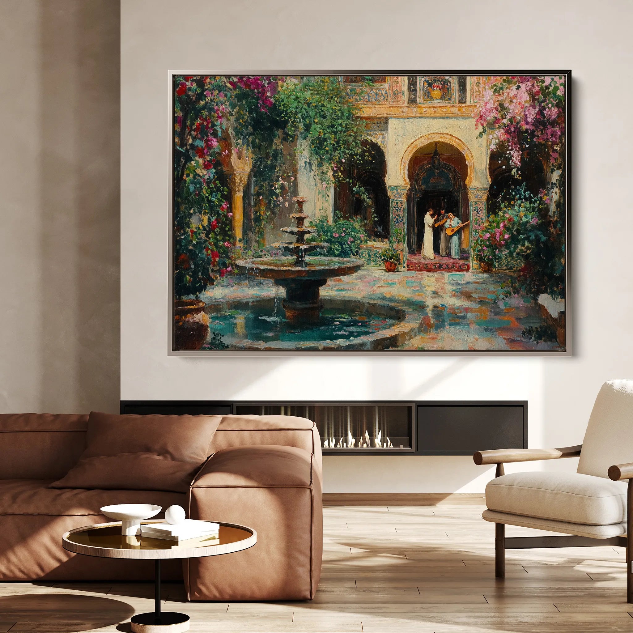 Orientalist 080 Canvas Art 18" x 24" / 45 x 60 cm / Black