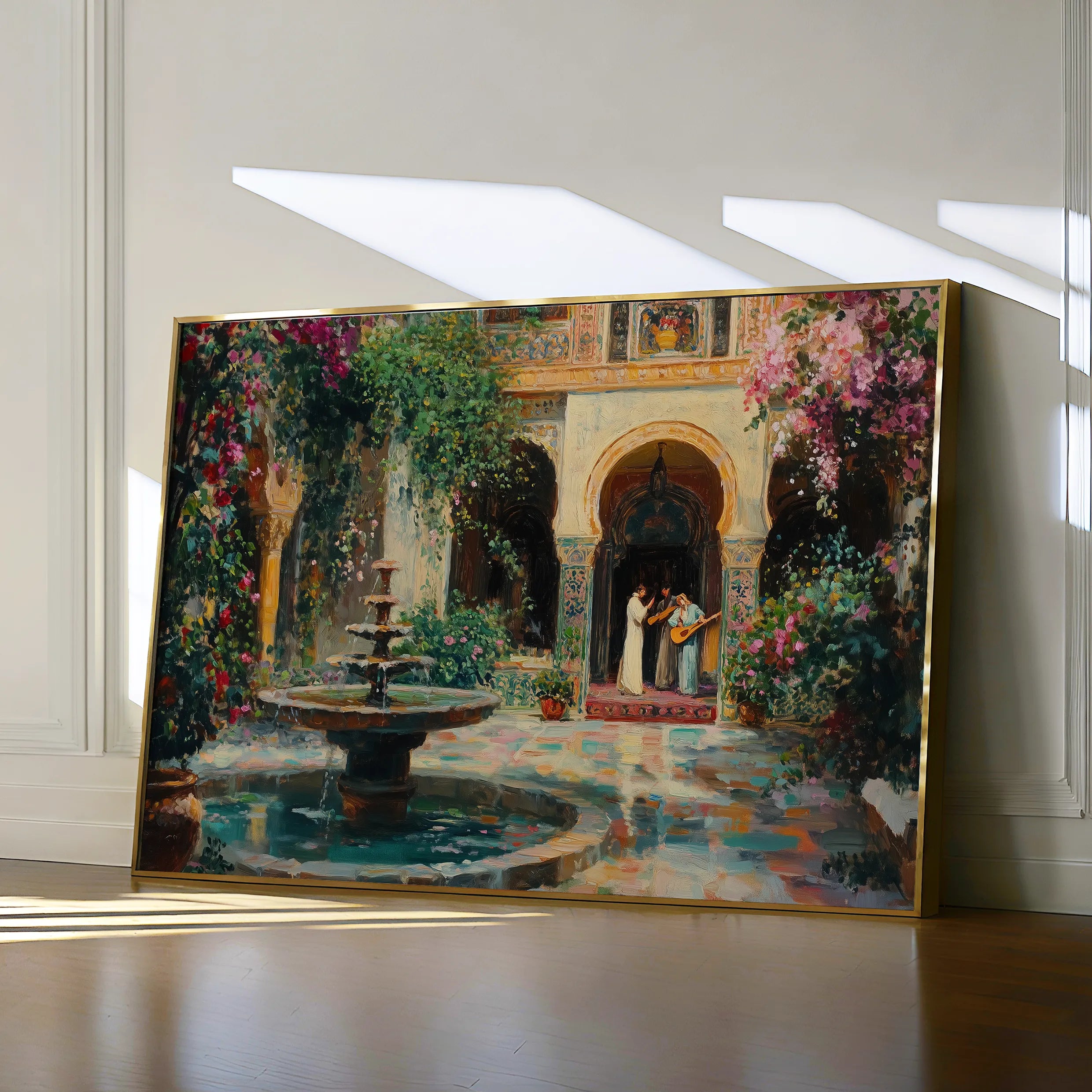 Orientalist 080 Canvas Art 18" x 24" / 45 x 60 cm / Black