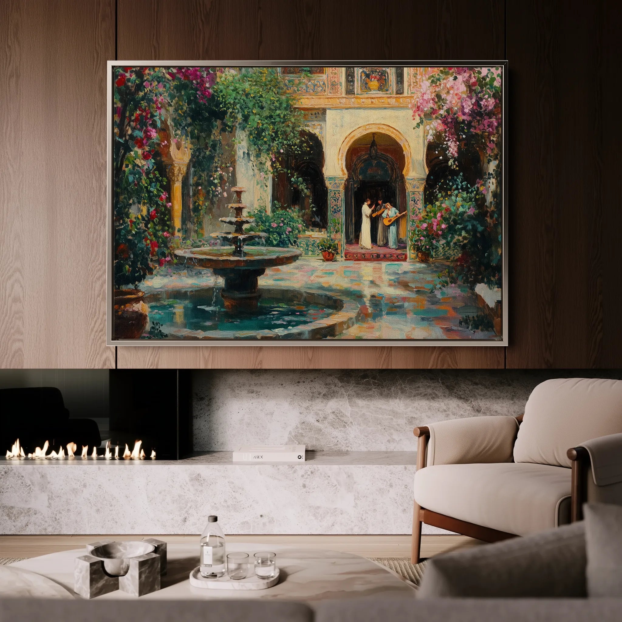 Orientalist 080 Canvas Art 18" x 24" / 45 x 60 cm / Black