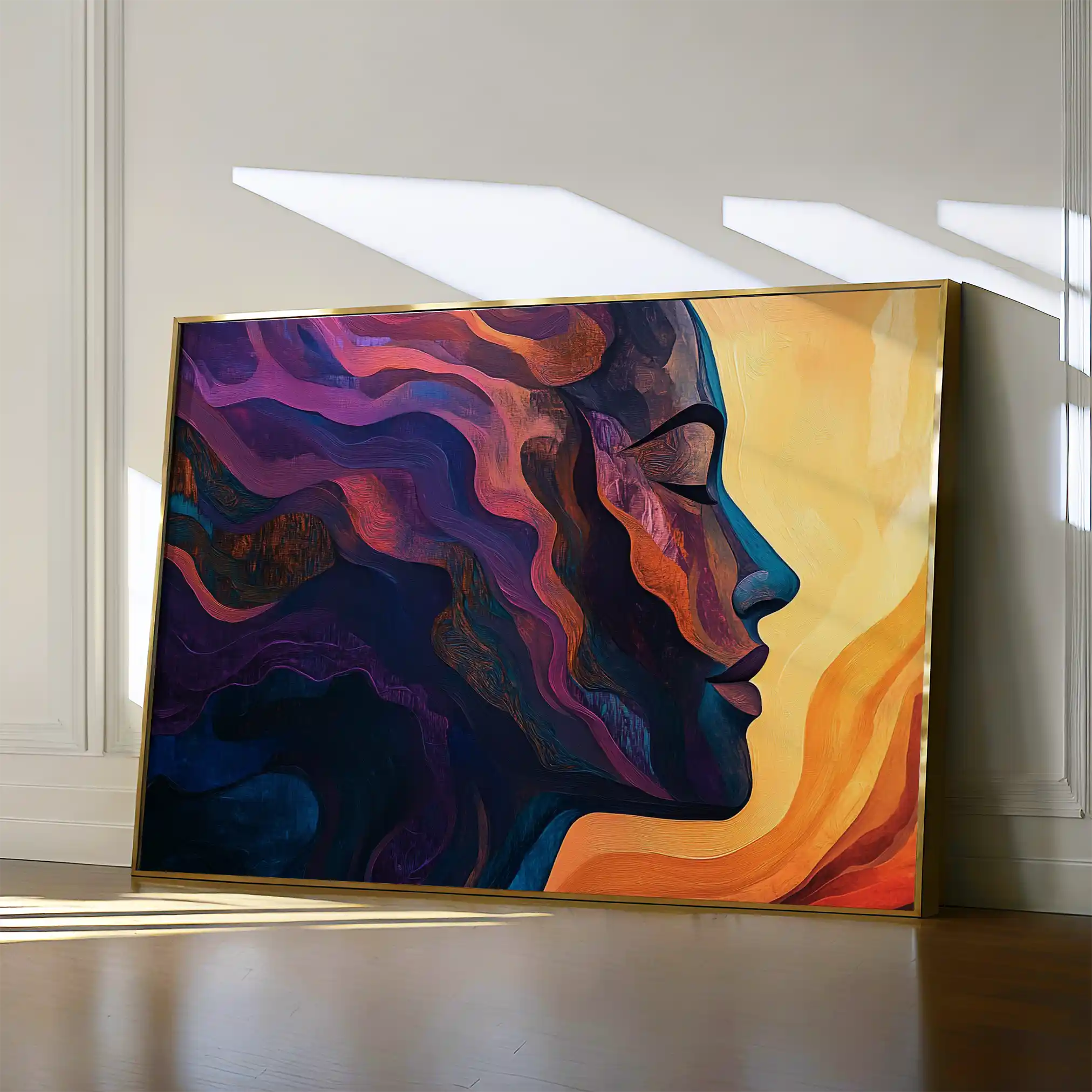 Portrait 080 Canvas Art 60 x 40 cm / Black