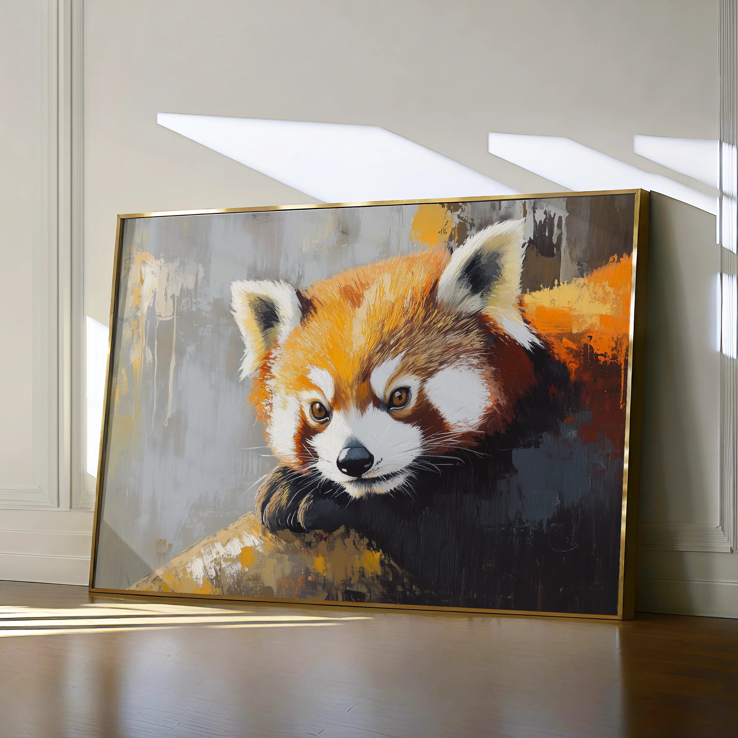 Animals 081 Canvas Art 18" x 24" / 45 x 60 cm / Black