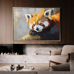 Animals 081 Canvas Art 18" x 24" / 45 x 60 cm / Black