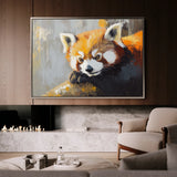 Animals 081 Canvas Art 18" x 24" / 45 x 60 cm / Black