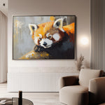 Animals 081 Canvas Art 18" x 24" / 45 x 60 cm / Black