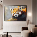 Animals 081 Canvas Art 18" x 24" / 45 x 60 cm / Black