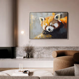 Animals 081 Canvas Art 18" x 24" / 45 x 60 cm / Black