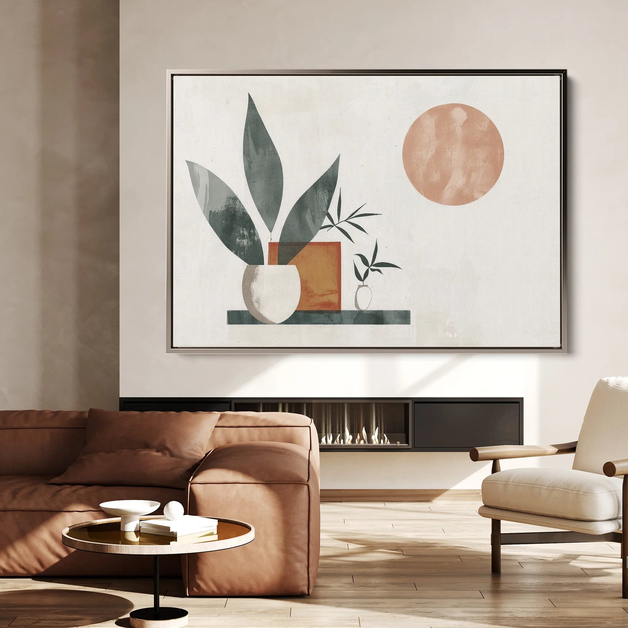 Boho 081 Canvas Art 18" x 24" / 45 x 60 cm / Black
