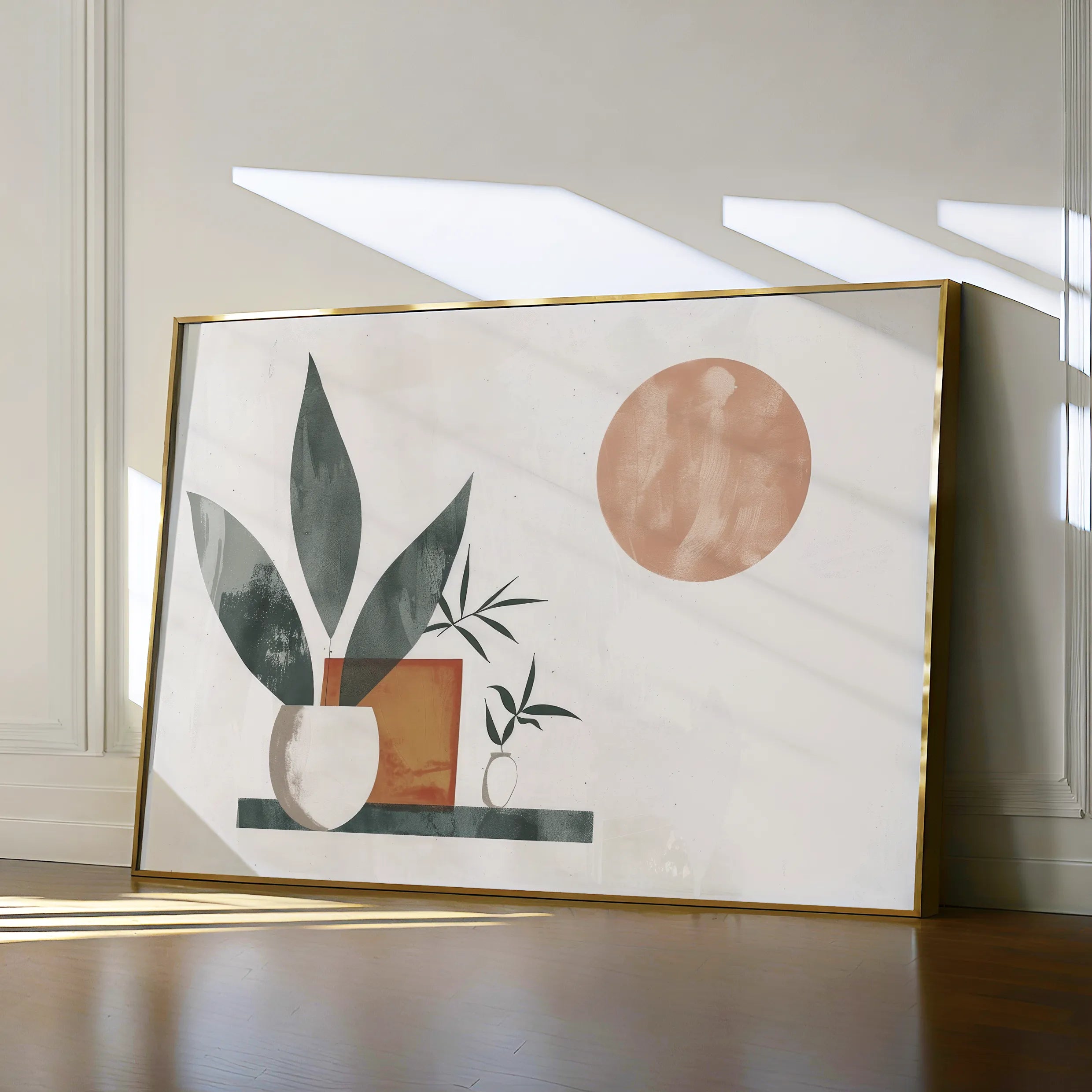 Boho 081 Canvas Art 18" x 24" / 45 x 60 cm / Black