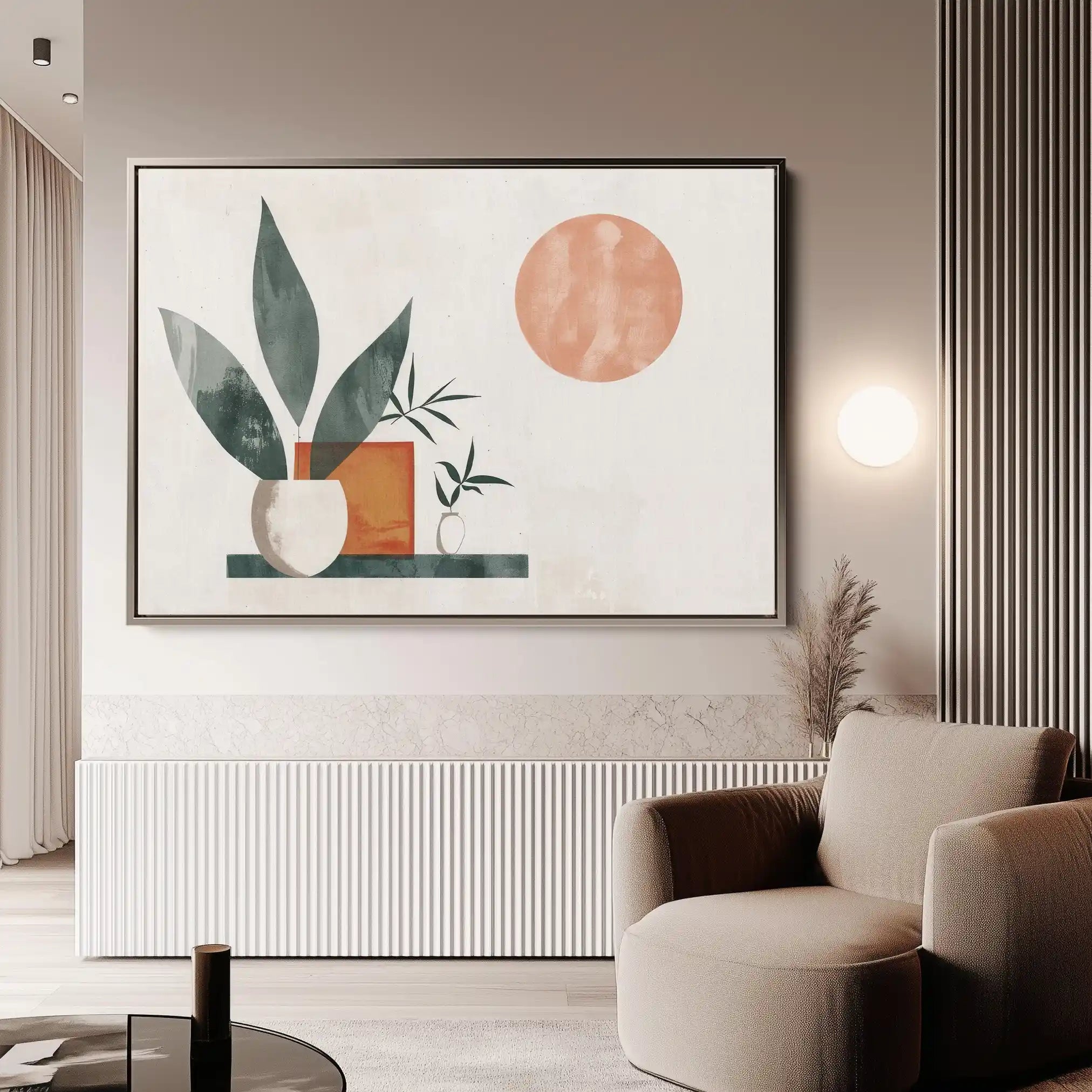Boho 081 Canvas Art 60 x 40 cm / Black