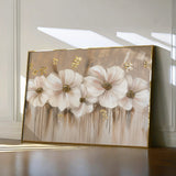 Floral 081 Canvas Art 18" x 24" / 45 x 60 cm / Black