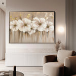 Floral 081 Canvas Art 18" x 24" / 45 x 60 cm / Black
