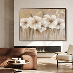 Floral 081 Canvas Art 18" x 24" / 45 x 60 cm / Black
