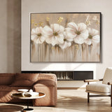Floral 081 Canvas Art 18" x 24" / 45 x 60 cm / Black