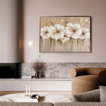 Floral 081 Canvas Art 18" x 24" / 45 x 60 cm / Black