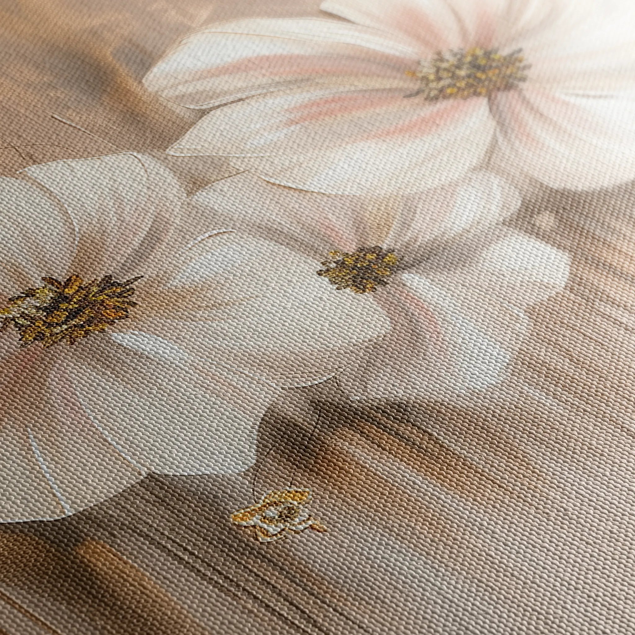 Floral 081 Canvas Art 18" x 24" / 45 x 60 cm / Black