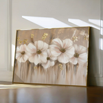 Floral 081 Canvas Art 60 x 40 cm / Black