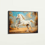 Horses 081 Canvas Art 60 x 40 cm / Black