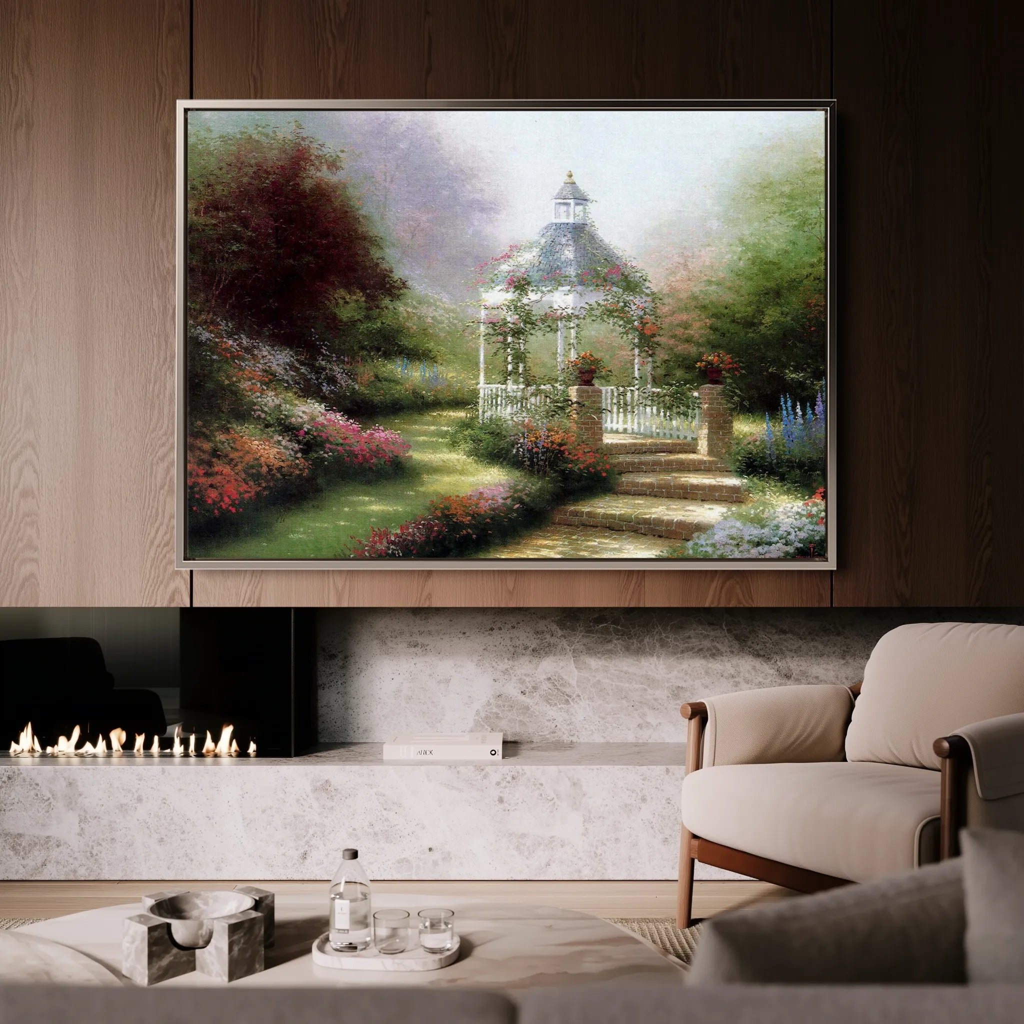 Landscape 081 Canvas Art 18" x 24" / 45 x 60 cm / Black