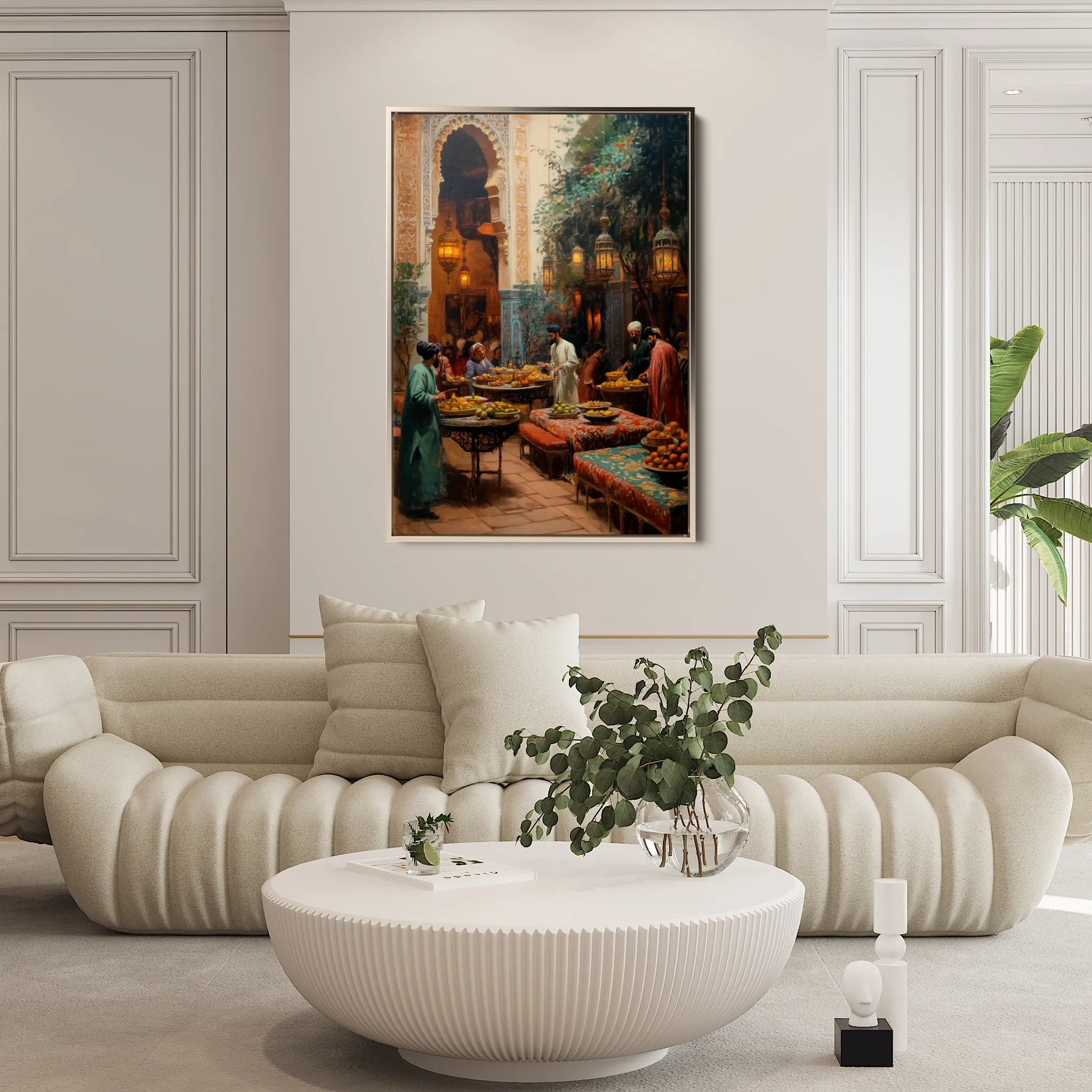 Orientalist 081 Canvas Art 18" x 24" / 45 x 60 cm / Black