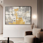 Abstract 082 Canvas Art 18" x 24" / 45 x 60 cm / Black