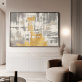 Abstract 082 Canvas Art 18" x 24" / 45 x 60 cm / Black