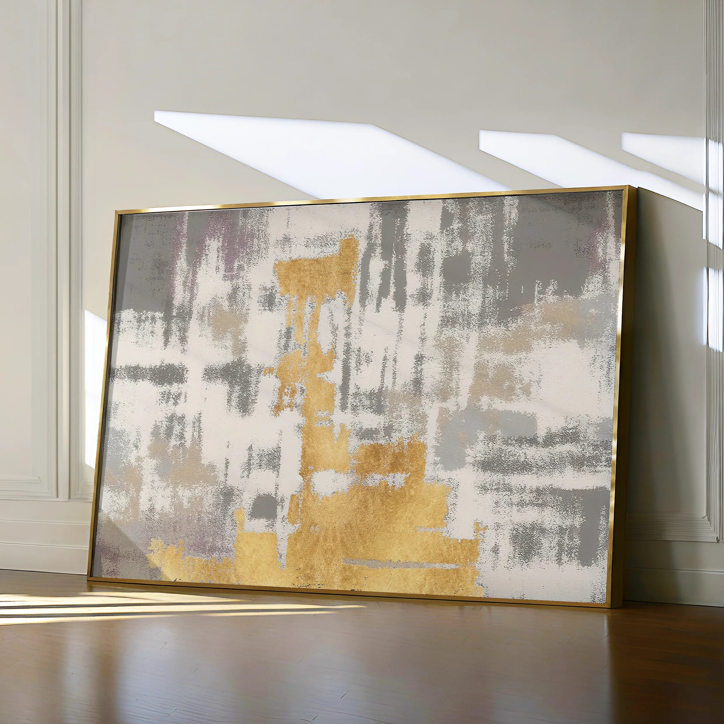 Abstract 082 Canvas Art 18" x 24" / 45 x 60 cm / Black
