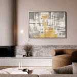 Abstract 082 Canvas Art 18" x 24" / 45 x 60 cm / Black