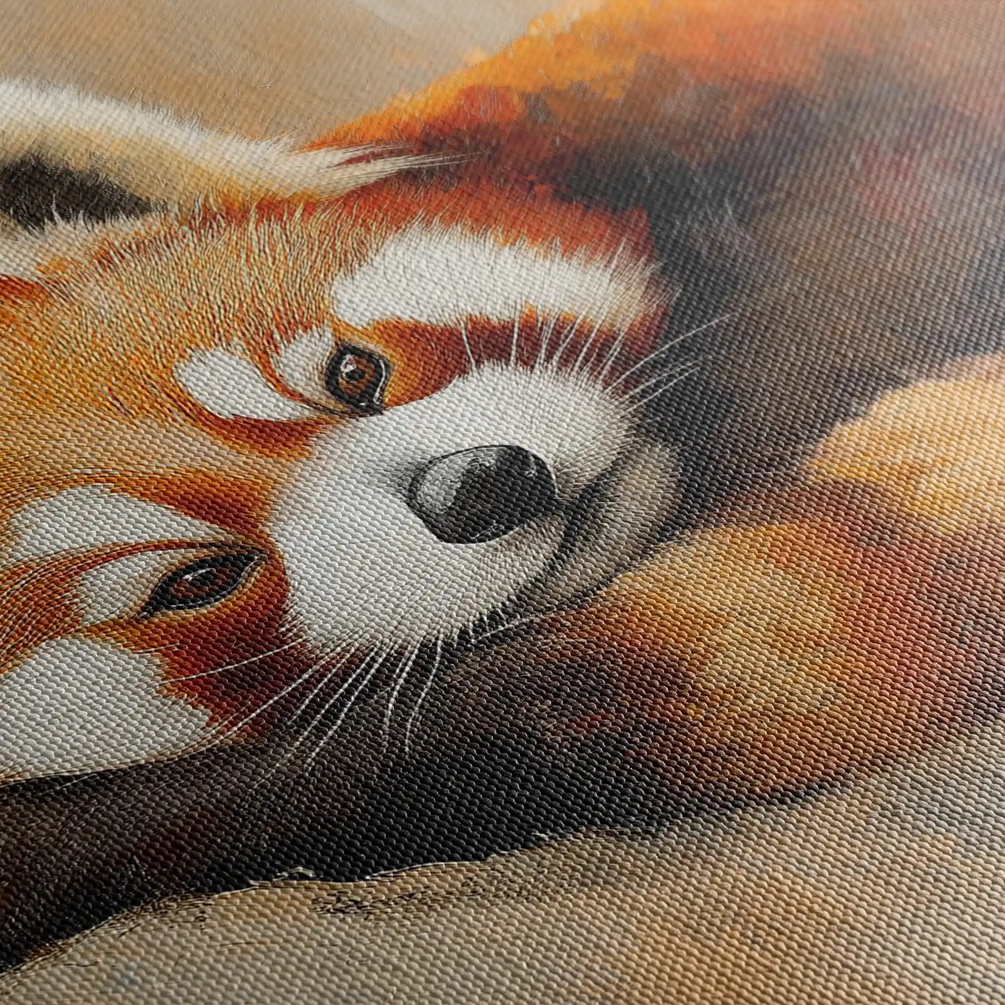 Animals 082 Canvas Art 60 x 40 cm / Black