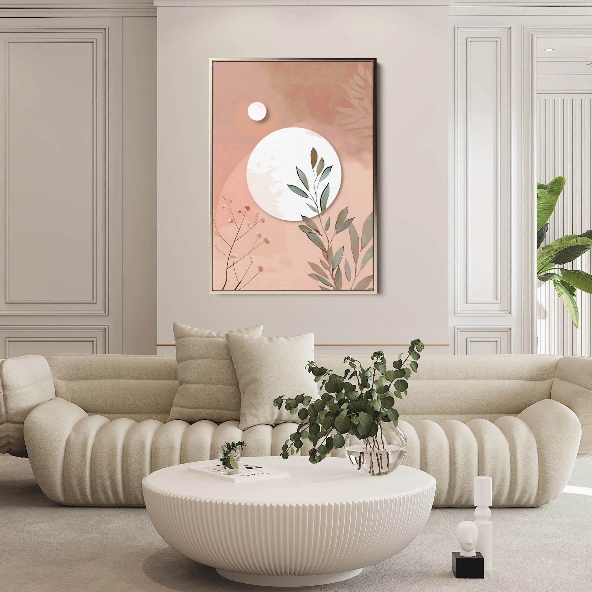 Boho 082 Canvas Art 18" x 24" / 45 x 60 cm / Black