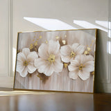 Floral 082 Canvas Art 18" x 24" / 45 x 60 cm / Black