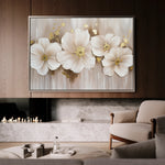 Floral 082 Canvas Art 18" x 24" / 45 x 60 cm / Black